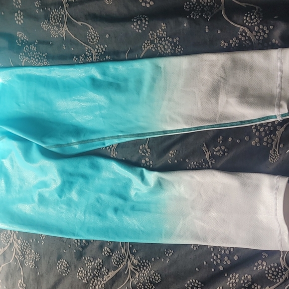 Zyia active teal venom metallic ombre light n tight size 6-8 - Picture 2 of 6